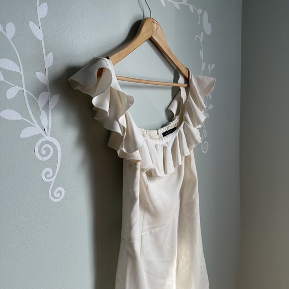 French Connection Whisper Light Ruffle Mini Dress - Picture 5 of 8